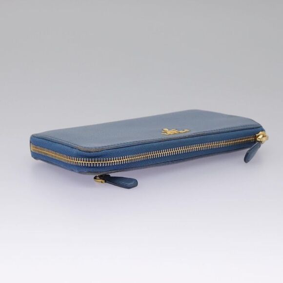 Prada Saffiano Blue Leather Wallet (Pre-Owned) - Picture 5 of 16